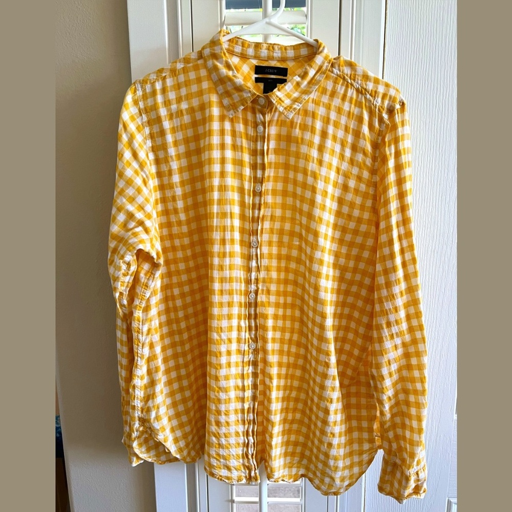 J. Crew Gingham Top